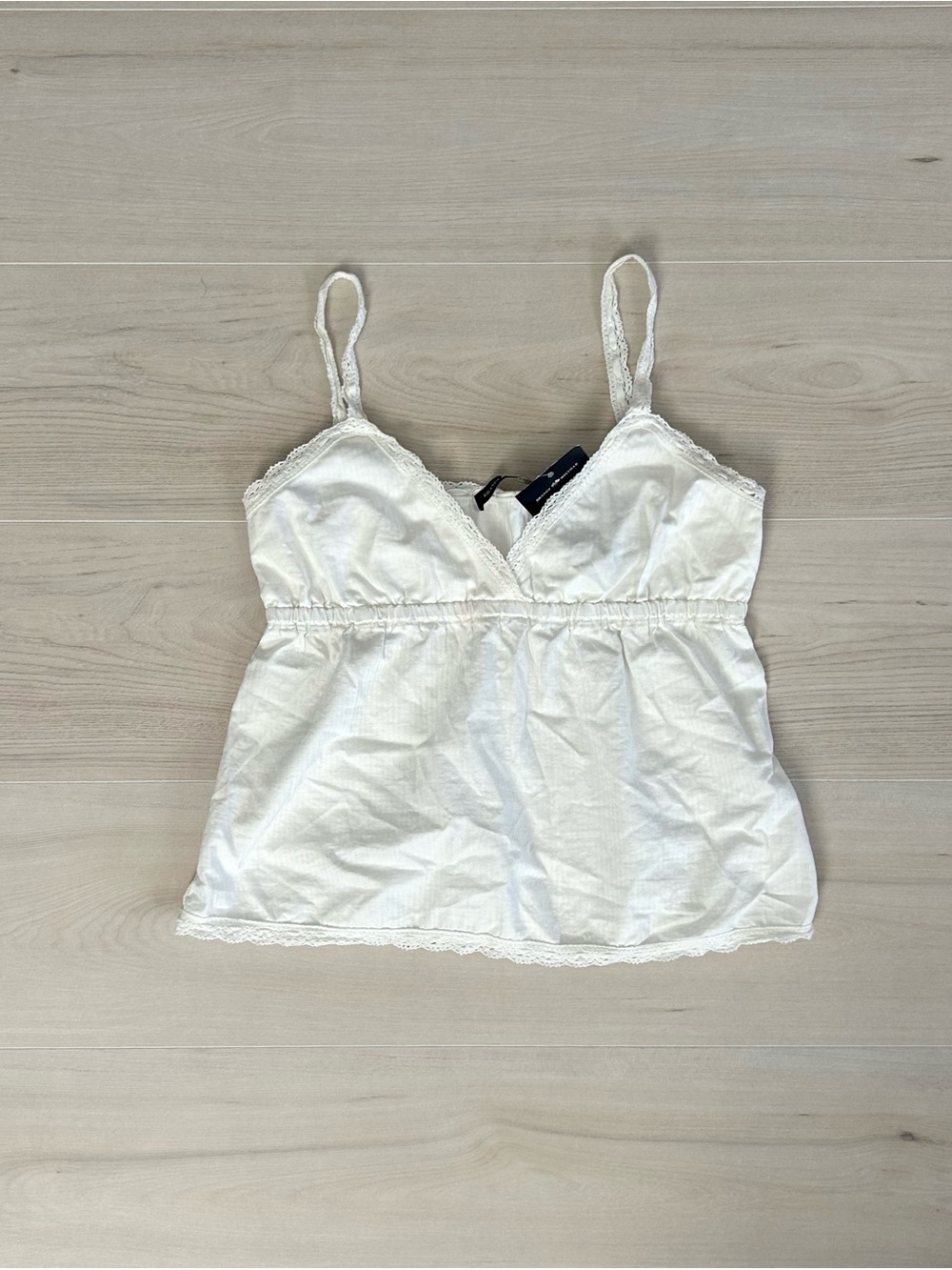 new with tags white brandy melville babydoll tank